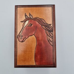 Szkatułka kuferek koń 16,5x11 [cm]
