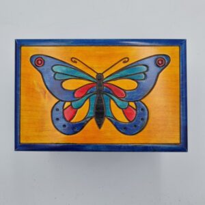 Szkatułka kuferek motyl 16,5x11 [cm]