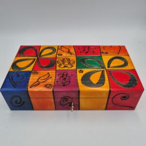 Szkatułka DS – Kasetka Kolorowa Mozaika 26x15 [cm]