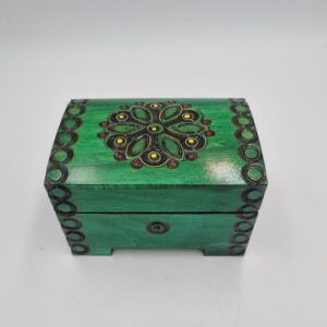 Kuferek z Rozetą - Kwiat - 12 cm